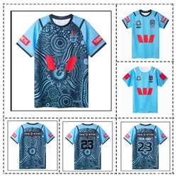 2023/24 NSW Blues State Of Origin Home / Away / Indigenous / Training Rugby Jersey - Mens Size:S-5XL（Print Name Number）