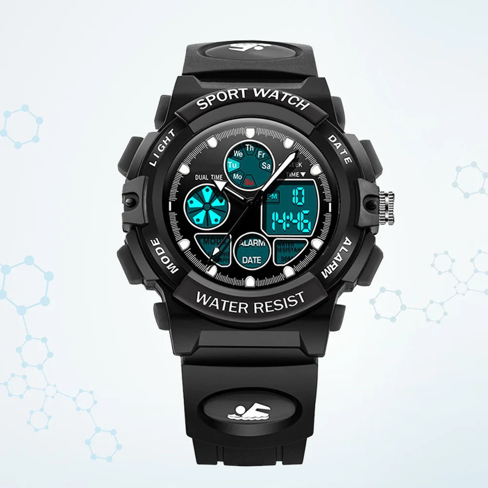 30M Waterproof Digital Kid Watch LED Alarm Calendar Stopwatch Dual Time 12 24H Kids Wristwatch for Children 3 13 Years Sport
