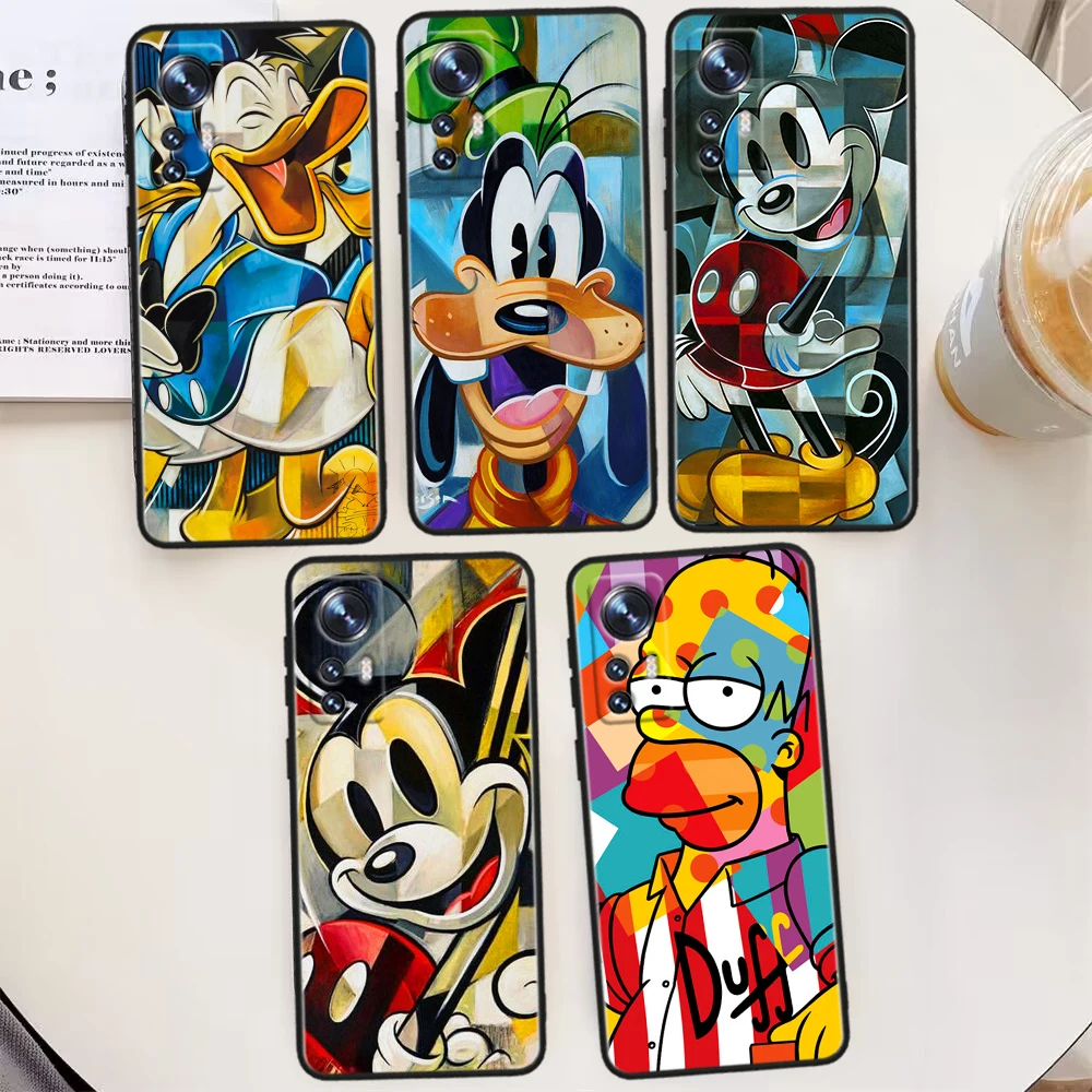 

Cartoon Cute Disney For Xiaomi Mi 13 Ultra 12T 12S 12X 11i 11X 11T Play HyperCharge Lite Pro Black Phone Case Phone Case