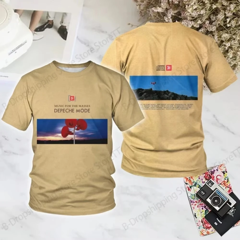 Nueva camiseta con estampado 3d de Rock Depeche Mode Band, camisetas deportivas a la moda para hombre, camisetas de talla grande, camiseta de calle, camiseta de álbum para niños, camiseta para mujer