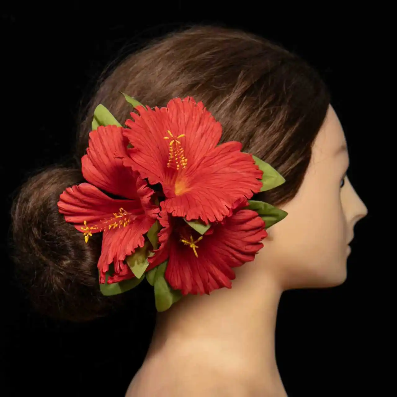 

Artificial Hibiscus Hawaiian Style Flowers Hair Clip Fashion Party Girl Hair Claw Hula Dance Hair Accessories for Women Wedding