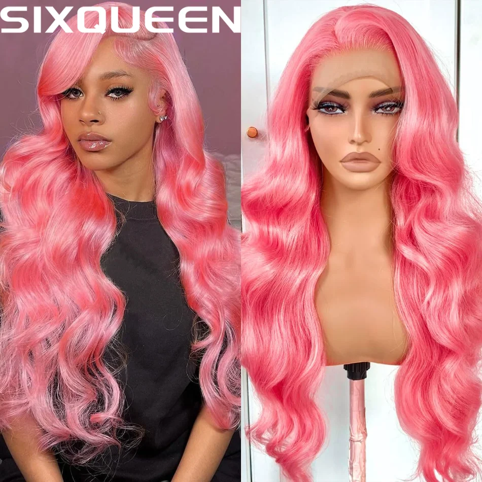 

Pink Wig Straight Human Hair Wigs 30 32 Inch Lace Front Wigs 13X6 Hd Lace Frontal Wigs Colored Brazilian Wigs Original For Women