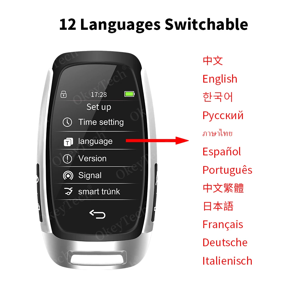 OkeyTech CF920 Modified Universal Smart LCD Key Comfortable Entry Auto Lock Keyless Go For Audi/Ford/Mazda/Toyota/Porsche