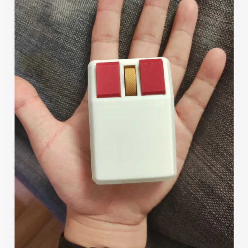 

Мини-беспроводная мышь в стиле ретро, индивидуальная красная и белая, 2,4 ГГц, соответствующая цвету, 3D-печать, бесшумная кнопка для офисной компьютерной мыши