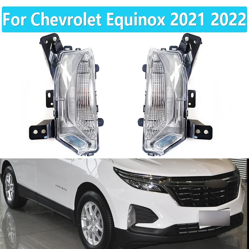For Chevrolet Equinox 2021 2022 Car Front Fog Lights Headlights Daytime Running Light Fog Lamps Halogen Fog Lamp Car Accessories
