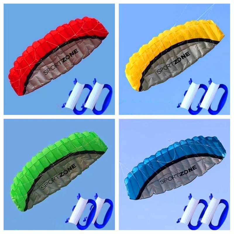 Dual Line Stunt Power Kite, Soft Parafoil Kite, Surf Flying, Outdoor Fun Sports, Pipas de praia, Fábrica Kites, 2.5m, Frete Grátis