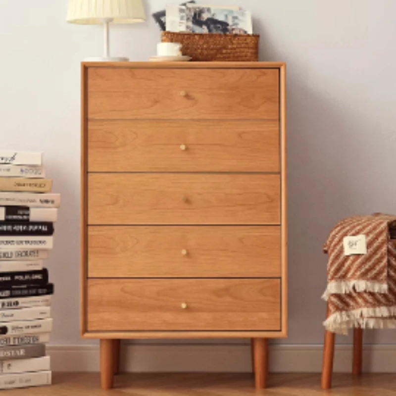 

mid century modern living room cabinets Multipurpose Wooden chest of drawers 40x60x95cm small cabinet furniture for home