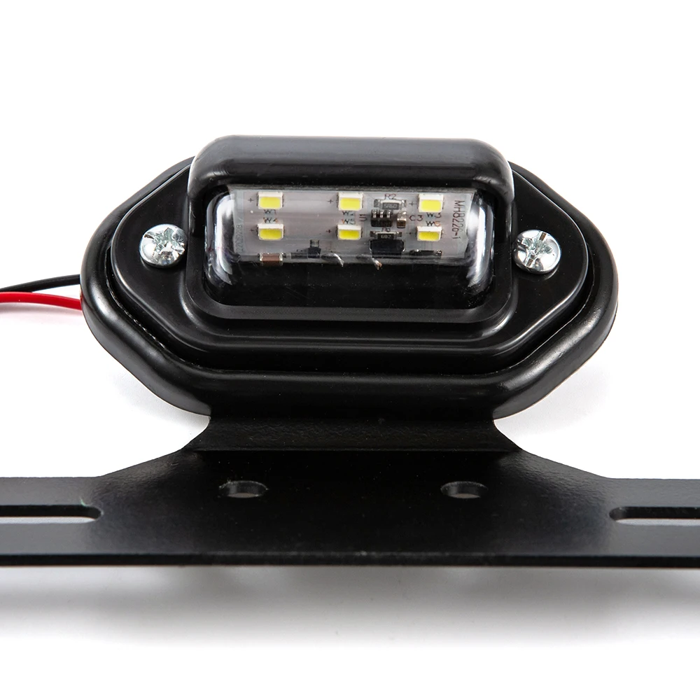 Evomosa Universal LED Motorcycle Tail Brake Light Motorbike Integrated License Plate Lamp For Harley Davidson Suzuki Yamaha view 4