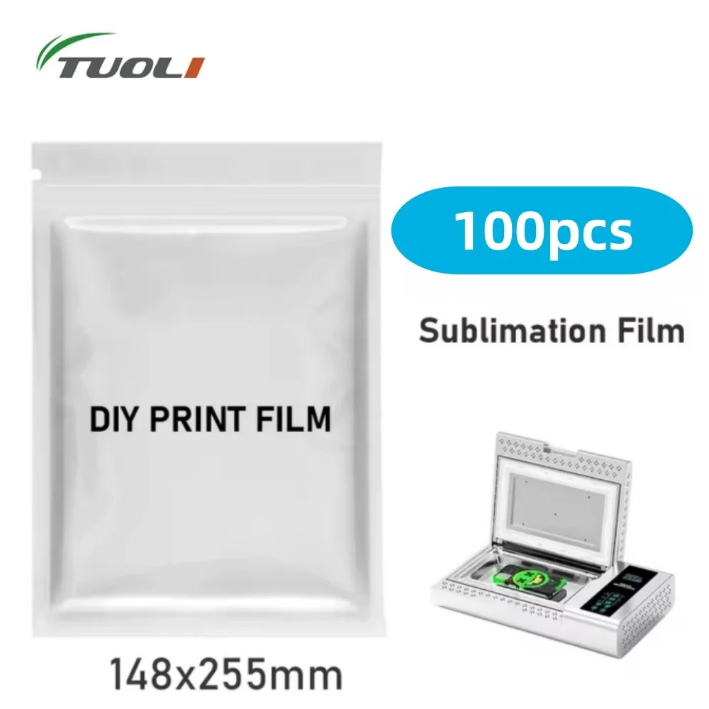 TUOLI Paper TL-XP 3D Sublimation Film Heat Press Transfer Blank Phone Case DIY Printing for iPhone 16 15 14 13 Pro Max Cover