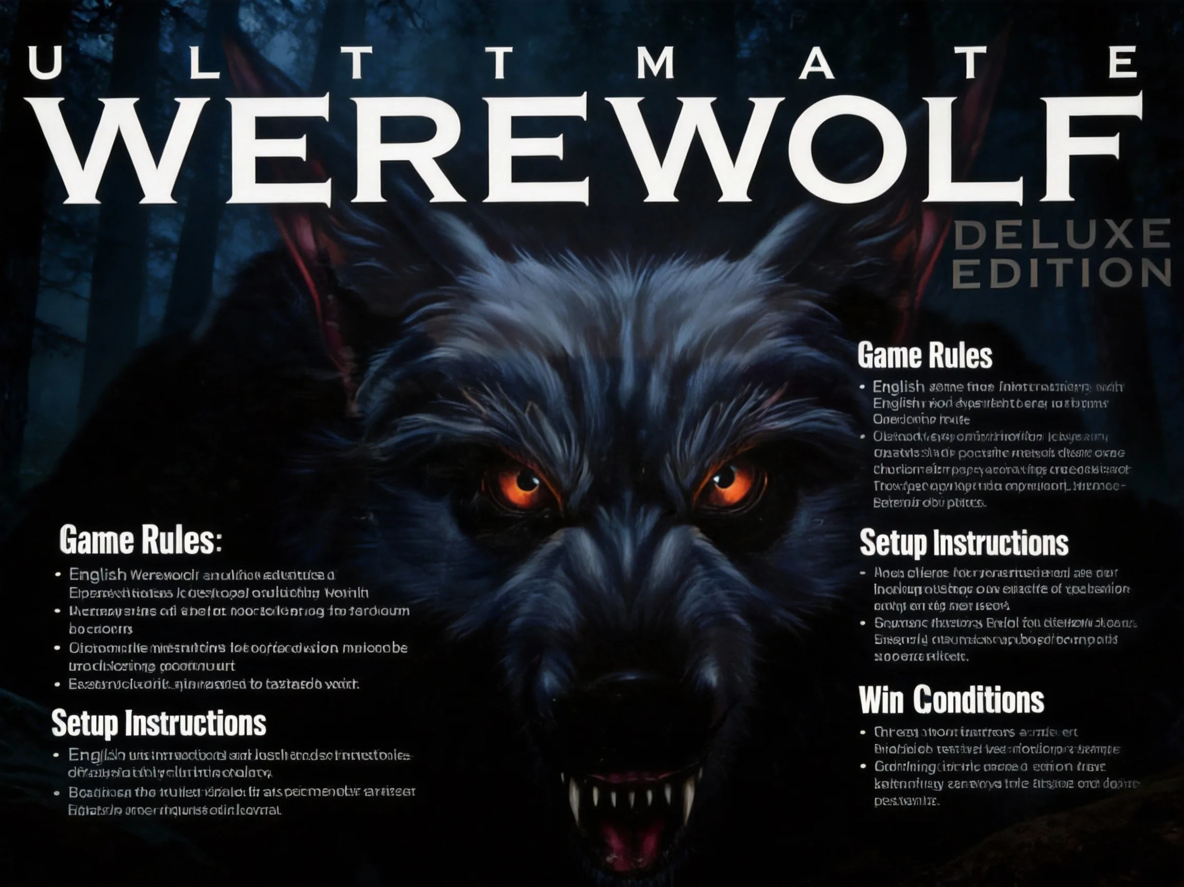 Ultimate Werewolf Deluxe - Jue - Party Games Night reseña y precio