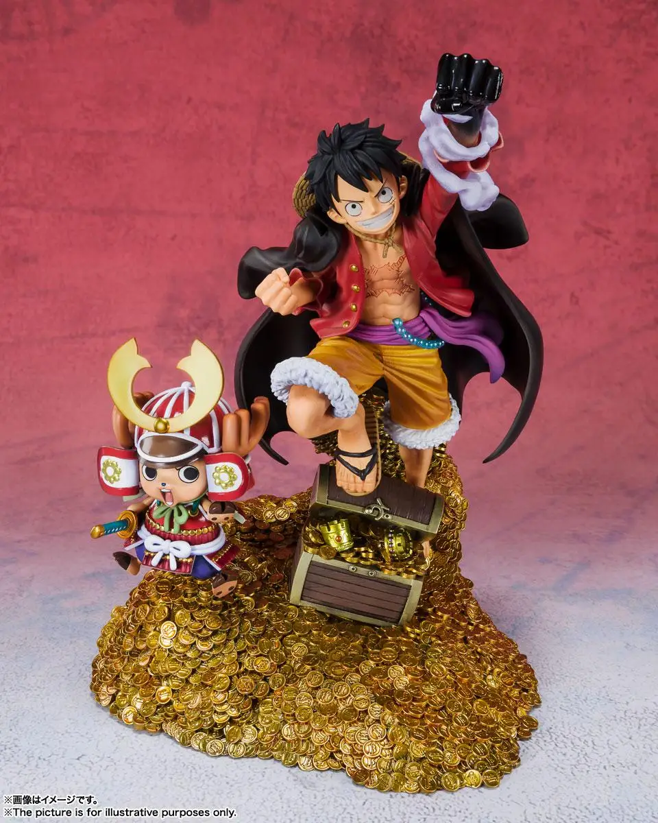 BANDAI Original Figuarts ZERO Wt100 One Piece Monkey D. Luffy Roronoa Zoro Nami Anime Action PVC Figure Complete Mode