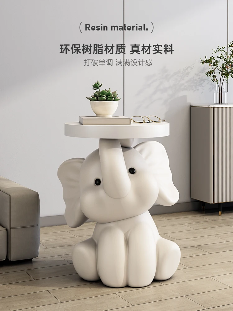 Floor Ornament Home Decor Elephant Coffee Table Housewarming Gift Sofa Corner Table Home Bluetooth Speaker Room Floor Decoration