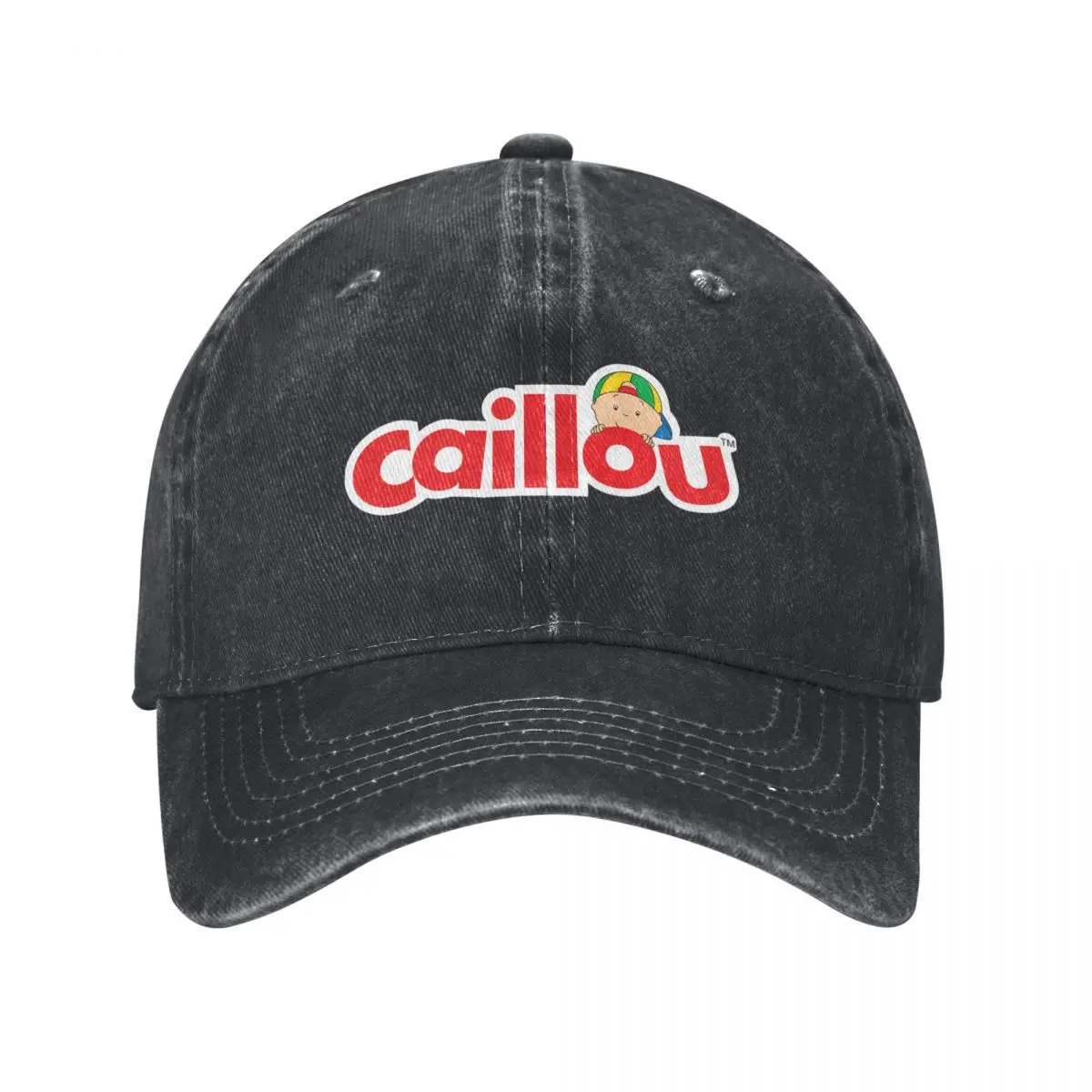 Caillou Logo Washed Baseball Cap Classic Cartoon Casual Trucker Hat Summer Unisex Men Hunting Camping Sun Visors Snapback Cap