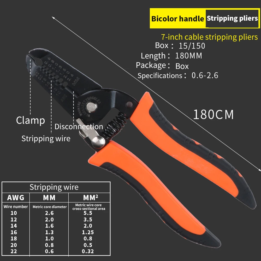 Multifunctional Wire Pliers Stripper Electrician Peeling Household Network Cable Wire Stripper Puller Stripper Tools