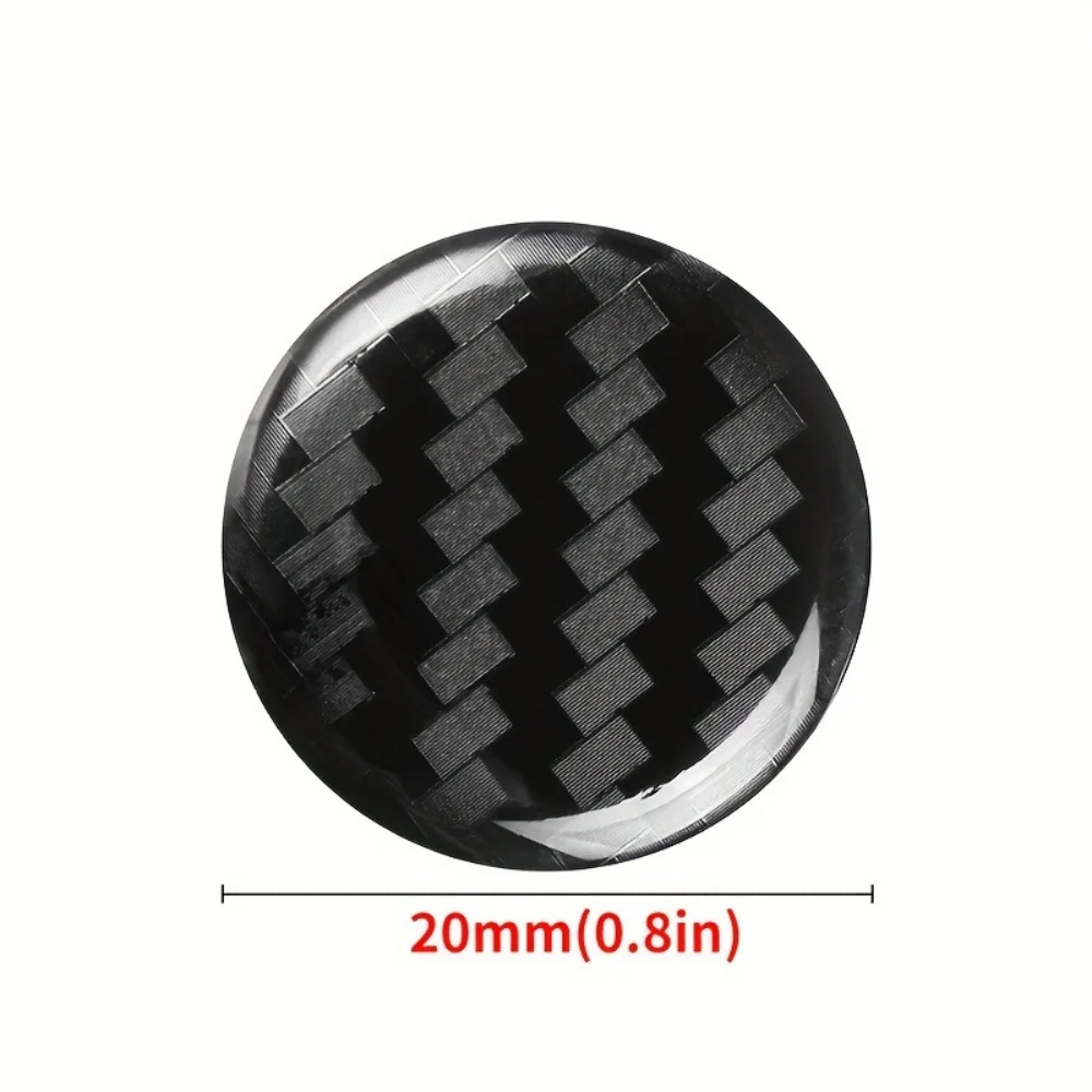 6pcs 20mm Black Car Door Lock Keyhole Protector Stickers Trim Cover Accessories Stickers Decorate