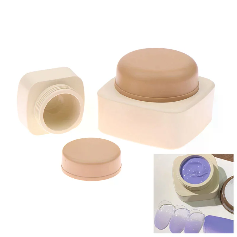 5/20g Empty Plastic Nail Art Cosmetic Square Containers Jar Face Cream Pot Nail Gel Powder Box Makeup Lotion Tool
