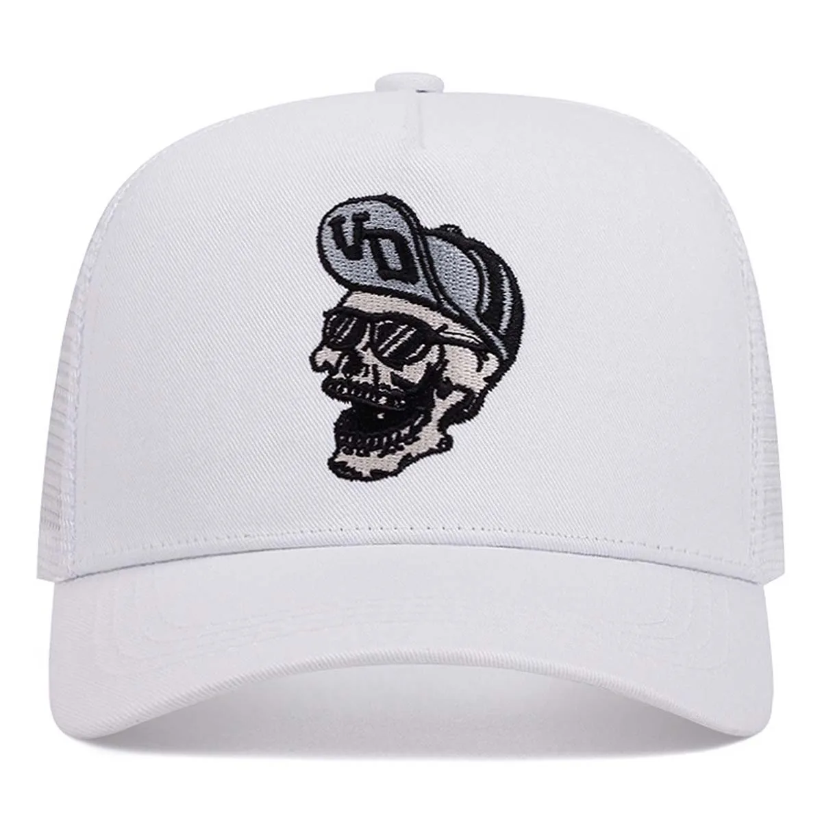 1 Stück Lässige Mode VON Baseballkappe Atmungsaktiver Schatten Alphabet-Stickerei Sonnenschutz Mesh Bestickte DUTCH Trucker-Mütze CYMZ104