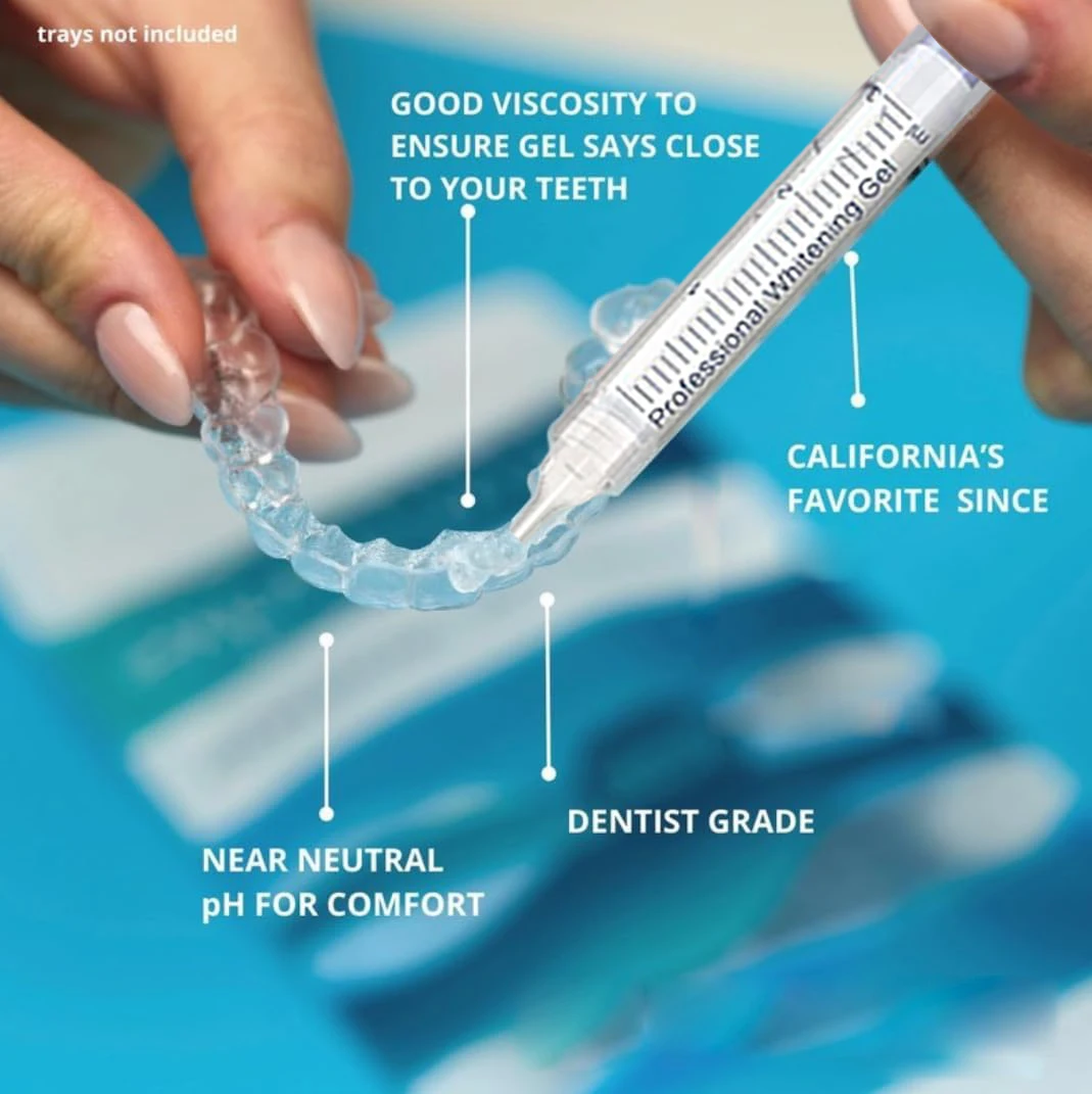 Teeth Whitening Gel Refill Syringe Tooth Bleaching Gel Bleach For Invisalign Style Tray Dental Grade Tooth Whitener White Kit