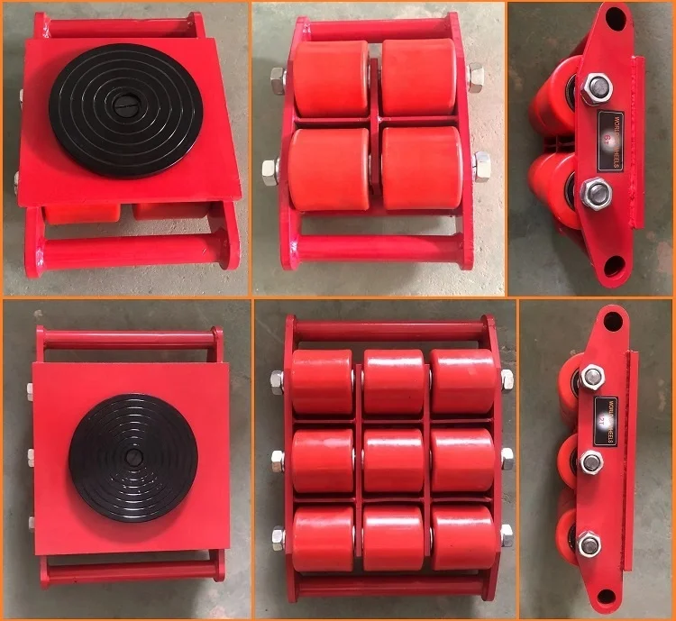 Customizable Cargo Trolley Machine Dolly Skate Platform Structure Machinery Roller Mover Transport Trolley OEM Support