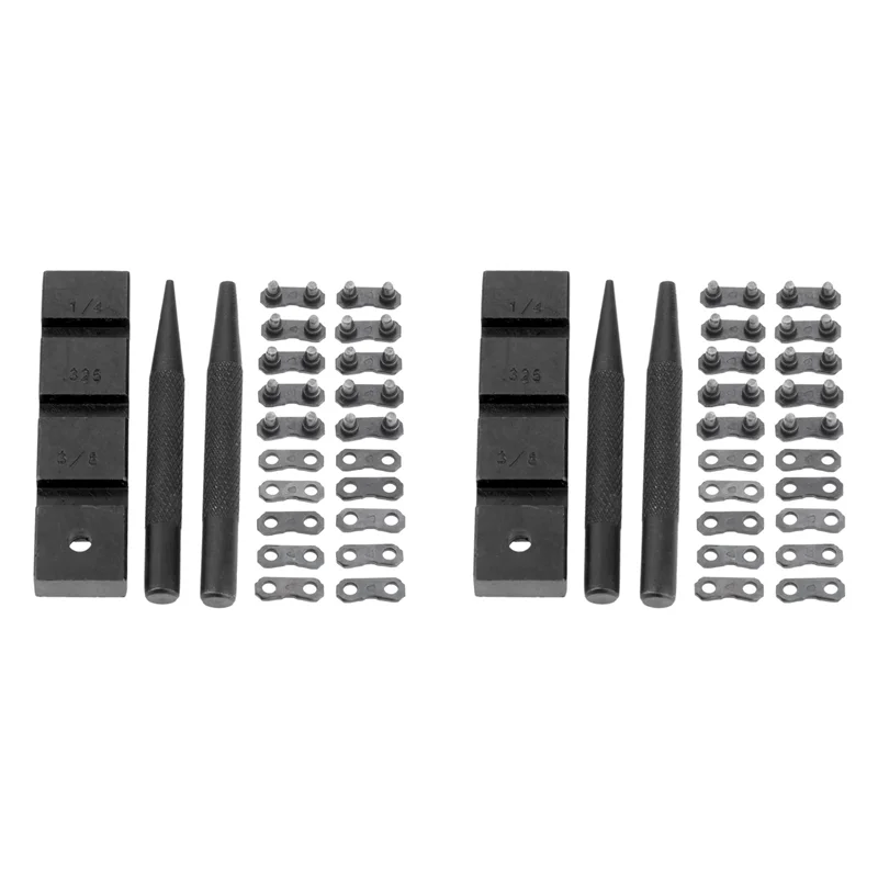 

AA01-6PCS Pocket Chainsaw Breaker Chain Saw Repairing Mending Tool Set With 20 Sets 0.325In Chainsaw Chain Joiner Link Repair