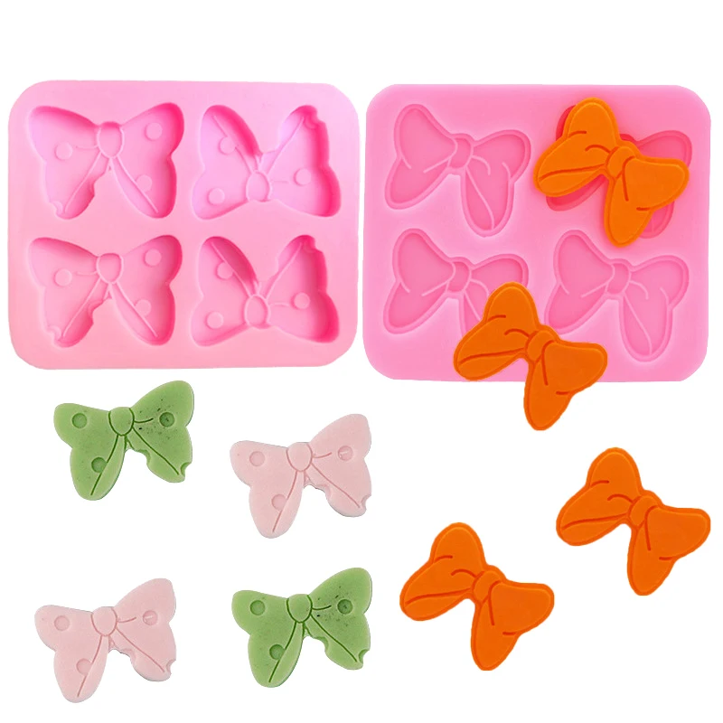 

Bow Bowknot Silicone Sugarcraft Mold Resin Tools Cupcake Baking Mould Fondant Cake Decorating Tools