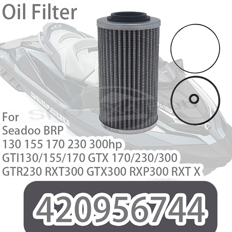 8 шт. масляный фильтр 420956744 для Seadoo BRP 130 155 170 230 300 л.с. GTI130/155/170 GTX 170/230/300 GTR230 RXT300 GTX300 RXP300 RXT X
