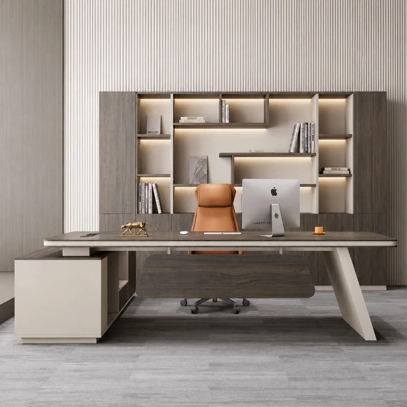 T*-Office desk Boss desk and chair set - Simple and modern design Leadership and management desk Chairman and president*