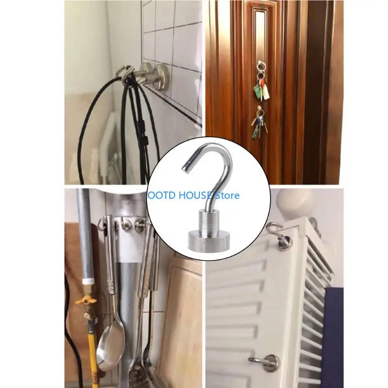 

103A Wall Mounted Hook Useful Towel Bag Hook Coat Clothes for Key Grill Hang