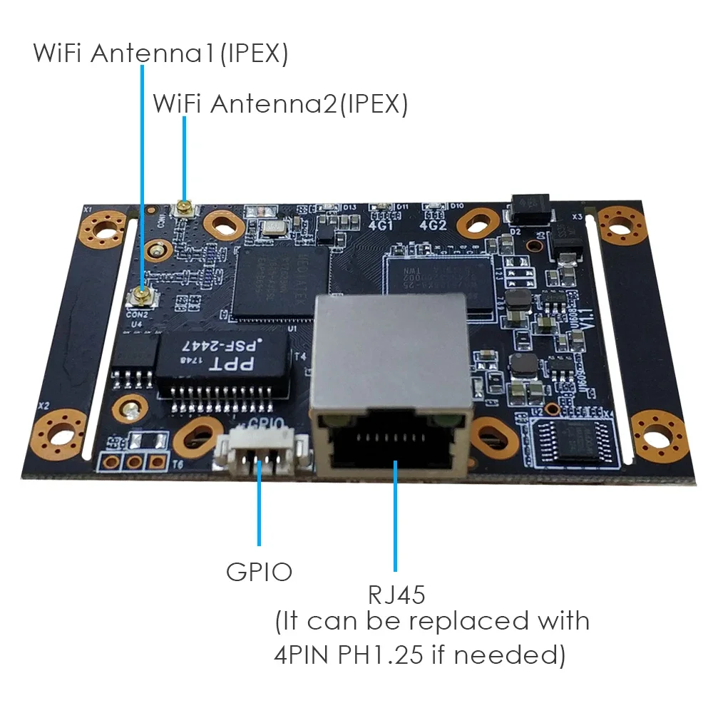 産業用ワイヤレスwi-fiルーター4 glte,simカードスロット付き,EC25-Aミニpcieモデム,vpn,データパススルーlte fdd b2/b4/b12