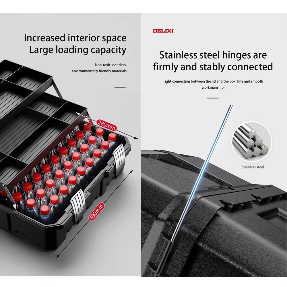 Multi-Layer Folding Tool Box Electrician Tool Organizer Multifunctional Tool Box Home Hardware Accessories Portable Storage Box