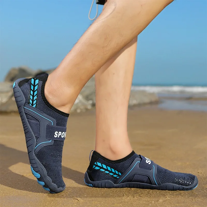 Chaussures de plage en plein air respirantes, coordonnantes, à séchage rapide, chaussures de pataugeoire pour hommes et femmes, chaussures de yoga, chaussures de lutte pour la rivière, degré d'usure