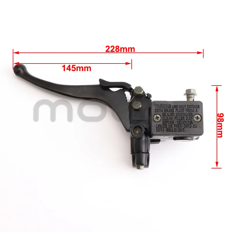 Górna pompa hamulcowa ATV Hydrauliczna pompa sprzęgła z uchwytem Blokada parkowania do 110cc-250cc GY6 Quad Dirt Bike Akcesoria motocyklowe — zdjęcie 7
