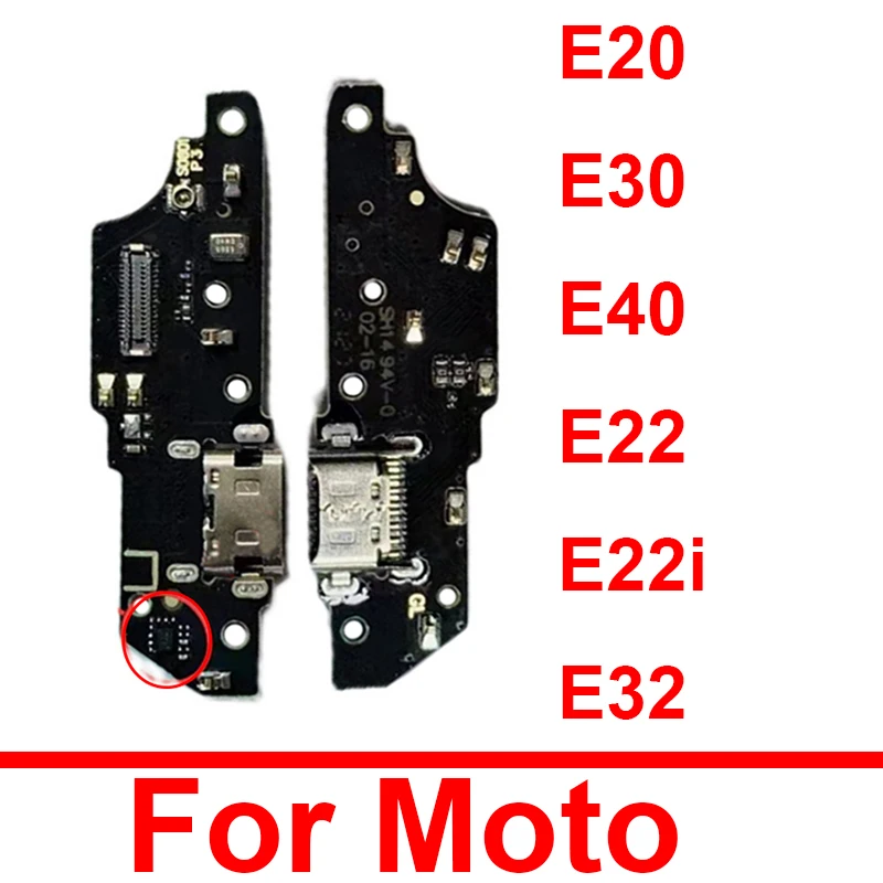 

USB Charging Port Board For Mototrola MOTO E20 E22 E22i E30 E32 E40 USB Charger Dock Connector Flex Cable Board Parts