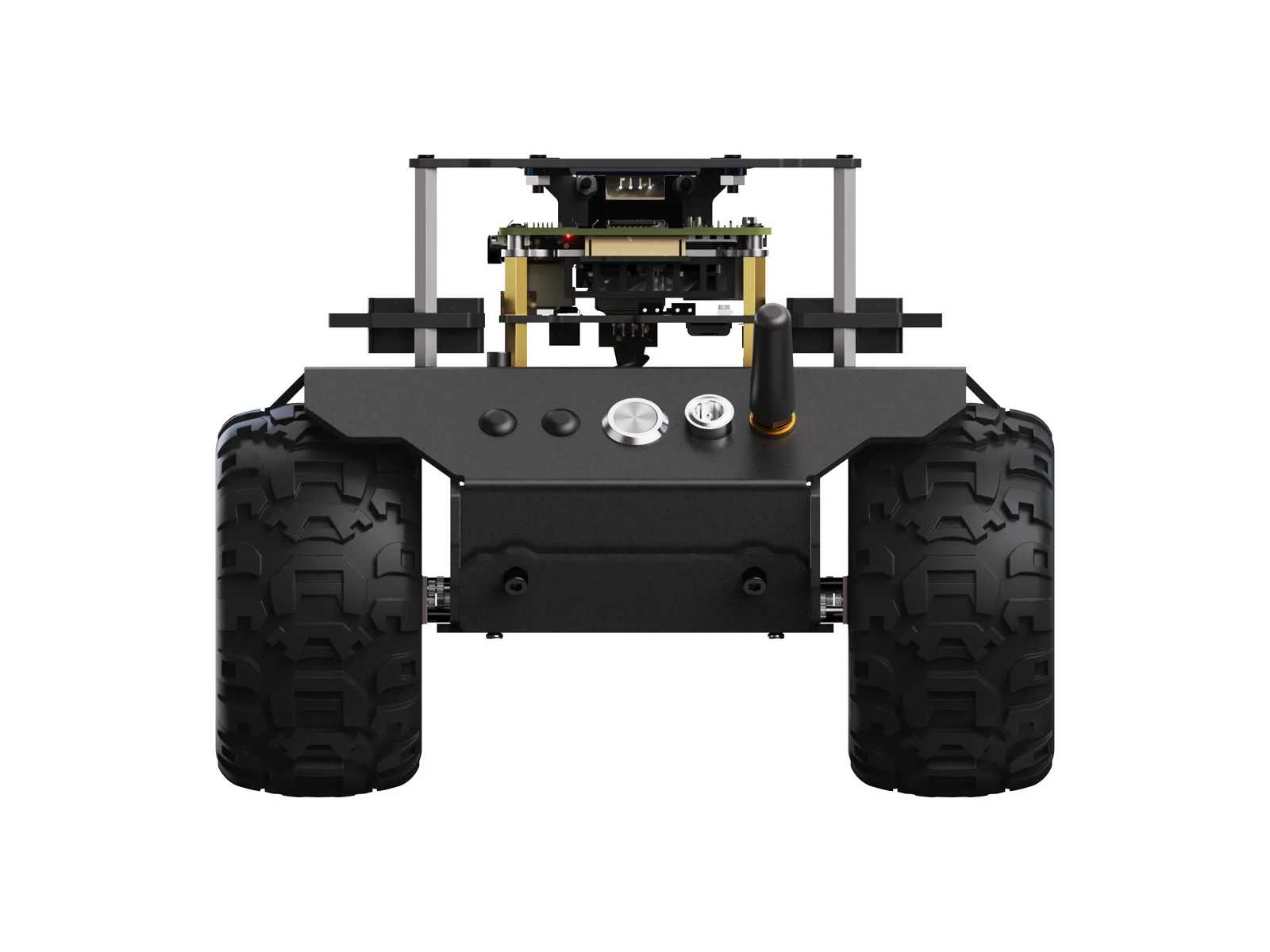 Waveshare RaspRover Open-source 4WD AI Robot, Dual controllers Suitable for Raspberry Pi 5/4B, Raspberry Pi 5 AI Car