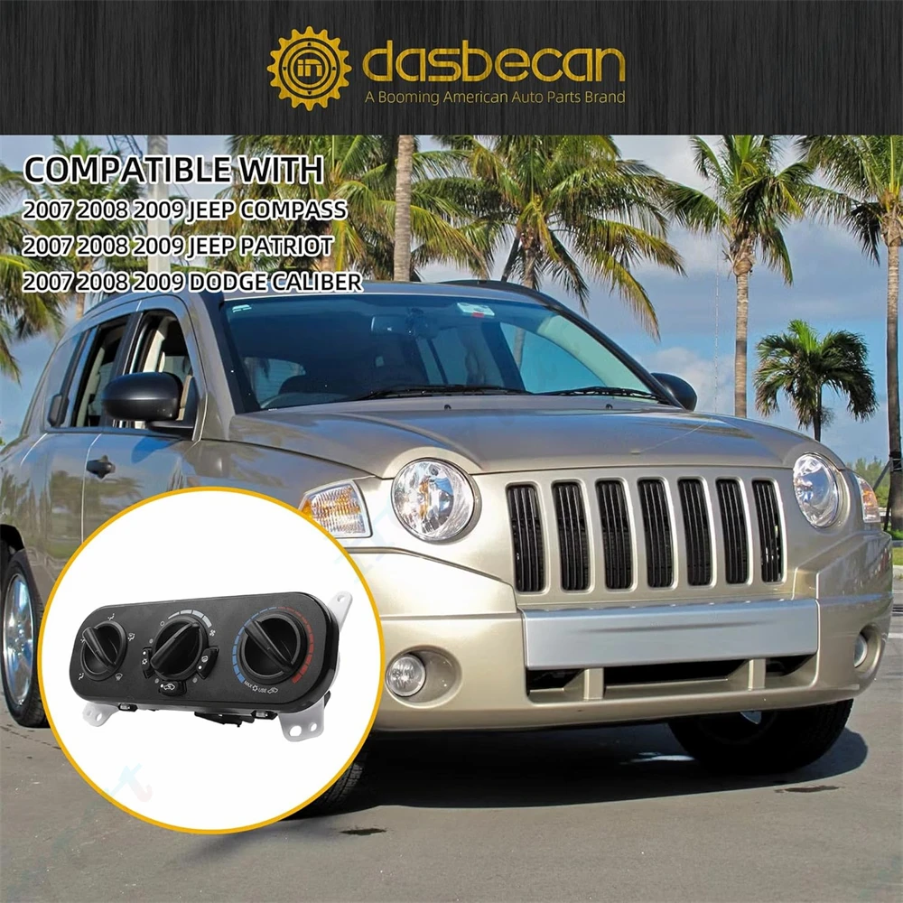 

P55111874AF HVAC для Dodge Caliber Jeep Patriot Compass 2007-2009, панель управления кондиционером обогревателя, передний модуль климат-контроля