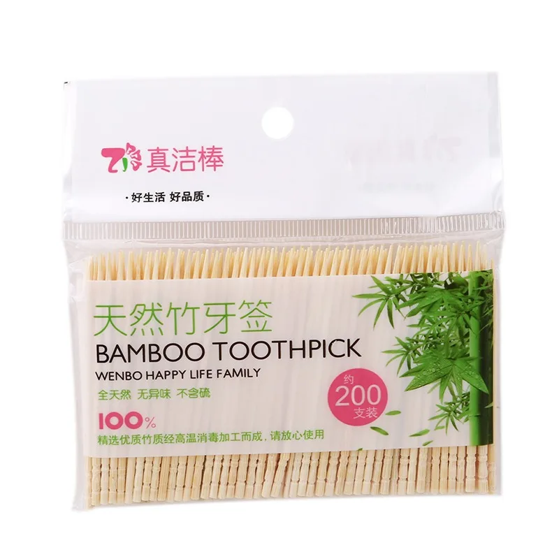 200Pcs Toothpicks Bamboo Oral Wooden Tooth Pick Care Bamboo Products Chinese Style Toothpicks Restaurant Table Accessories