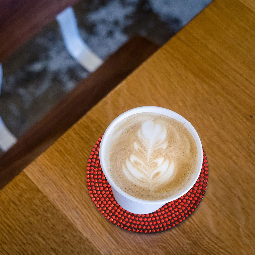 

2Pcs PVC Car Cup Holders Anti- Coasters Round Crystal Rhinestone Decor Car Holder Pads Non-Skid Vehicle Coaster