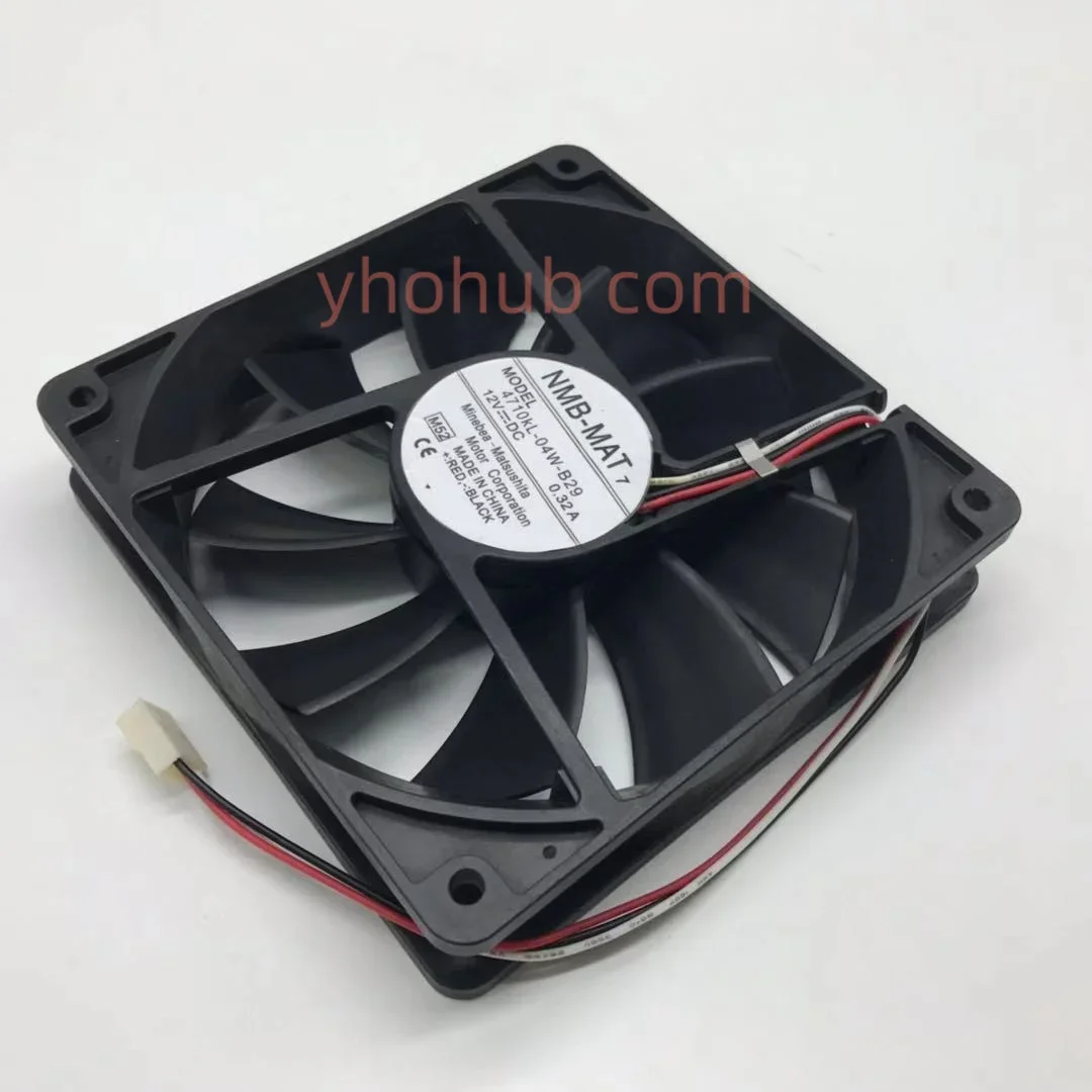 NMB-MAT 4710KL-04W-B29 M52 DC 12V 0.32A 3-Wire 120x120x25mm Server Cooling Fan