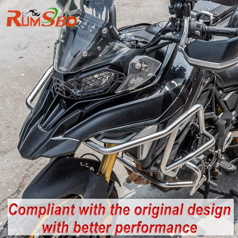 مصد حماية المحرك Benelli TRK702 TRK702X قضبان تحطم الطريق السريع دراجة نارية إطار حماية المصد العلوي 2022 2023 2024