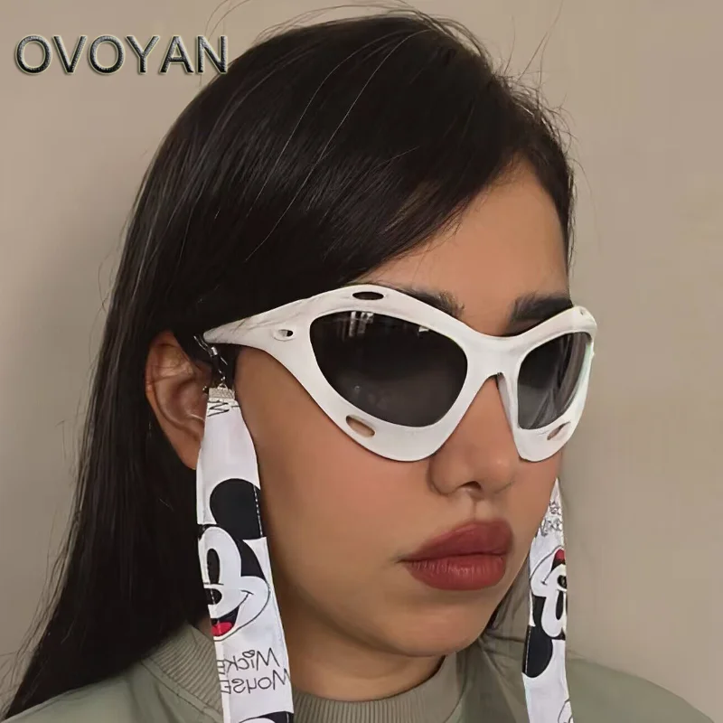 

OVOYAN Y2K Sports Sunglasses Women Punk Vintage Goggles for Women/Men Fishing Fashion Glasses Lunette De Soleil Homme UV400