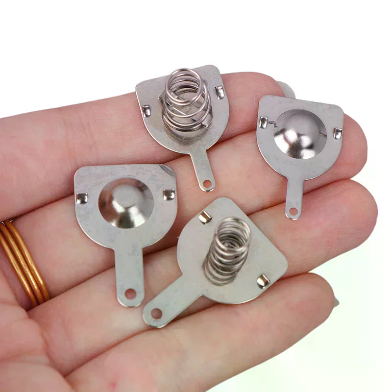 Paket Lembar Kontak Pegas Kotak Baterai; 10PCS 16*16MM 18.5*16.5MM untuk Baterai Bipolar Tunggal 18650