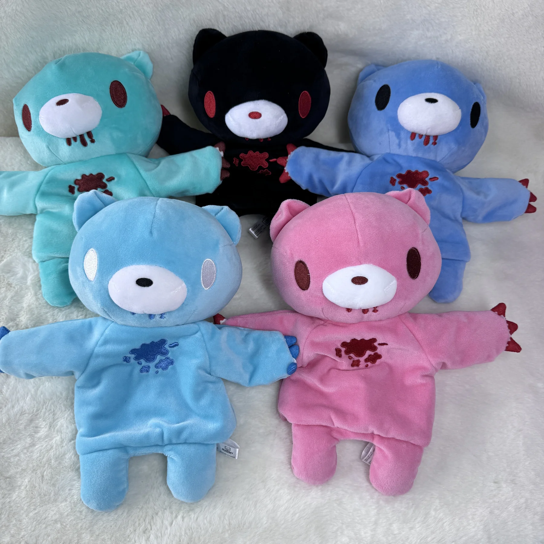 Gloomys Bear Hand Story Puppet Violented Bear Stuffed Plush Animal Toy Kawaii Dolls Bloodthirsty Cute Teddys Kids Birthday Gift