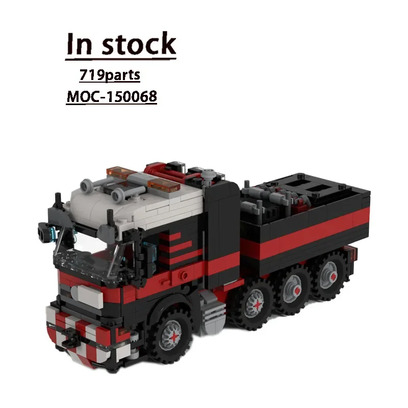 MOC-150068 Small Ballast Tractor Building Block Model 719 Parts MOC Creative Boy Kids Christmas Building Block Toy Gift