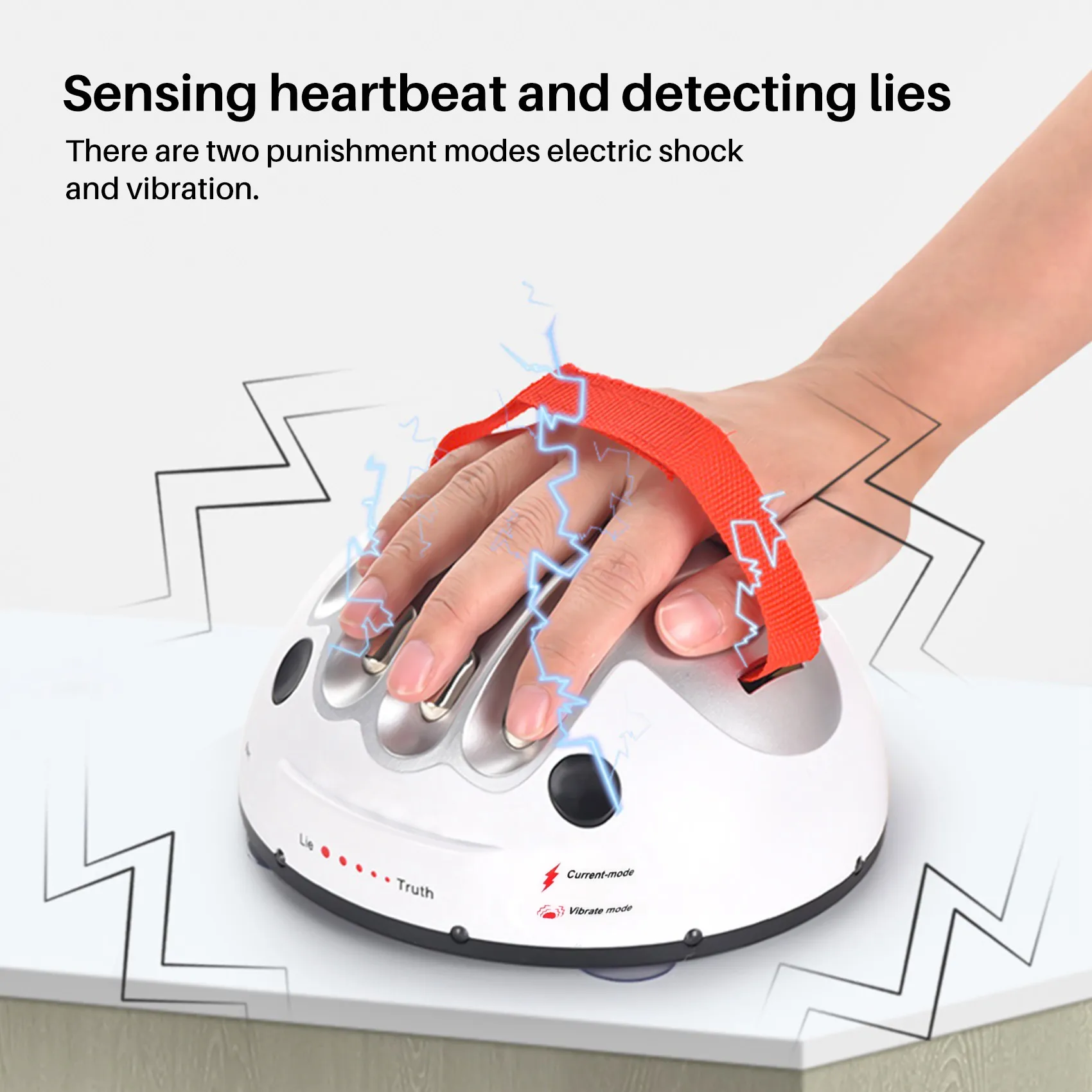 Polygraph Test Tricky Lie Detector Shocking Liar Funny Adjustable Adult Micro-Truth Game Consoles Gifts Toy