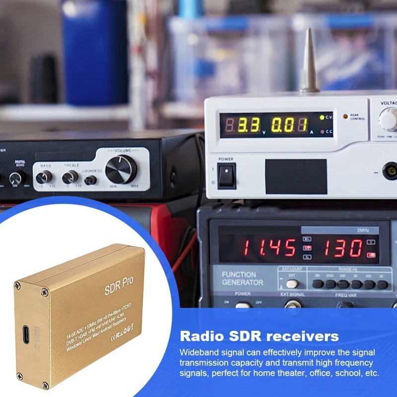 N11R- For  MSI SDR Pro Radio SDR Receiver 14Bit Software Defined Radios 10Khz-2Ghz Wideband SMA Connector 50Ohm 185Ma