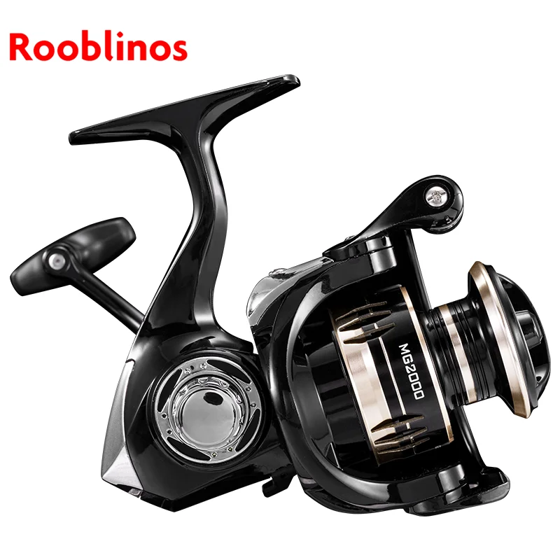 Rooblinos MG Spinning Reels Saltwater Freshwater Fishing Reel Ultralight Metal Frame Smooth And Tough High Speed Fishing Reels