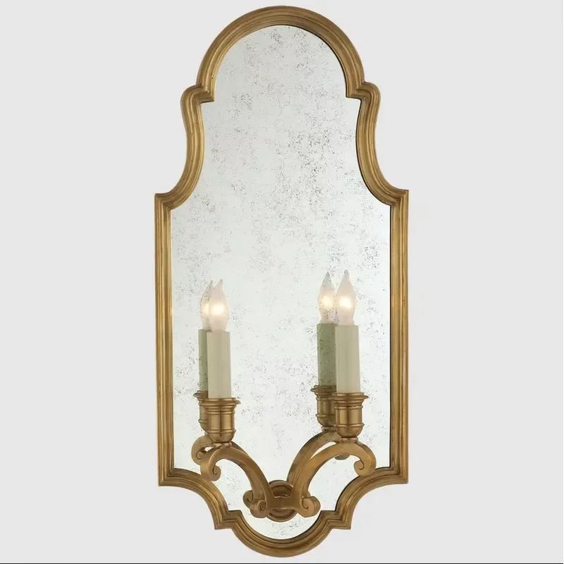 for Yihao American Style Handmade Brass Wall Lamp High Quality Customizable Copper Sconce for Interior Home Decoration