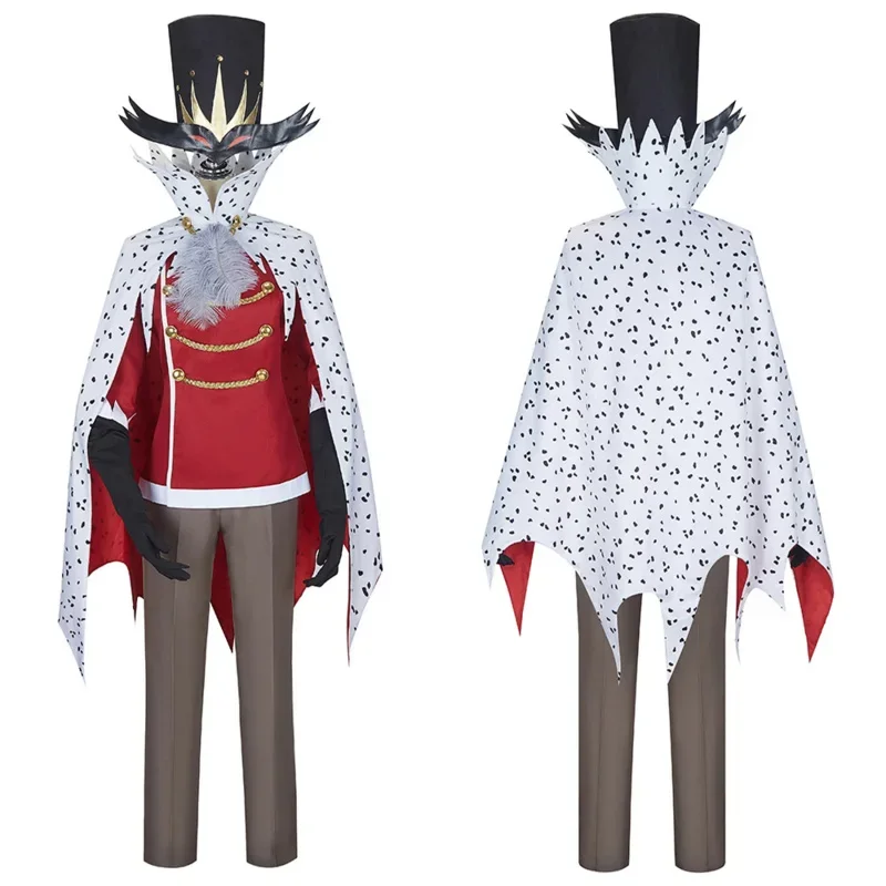 

Anime helluva boss Stolas cosplay costume cloak top pant full set uniform suit with hat Halloween outfit for men women$0$k