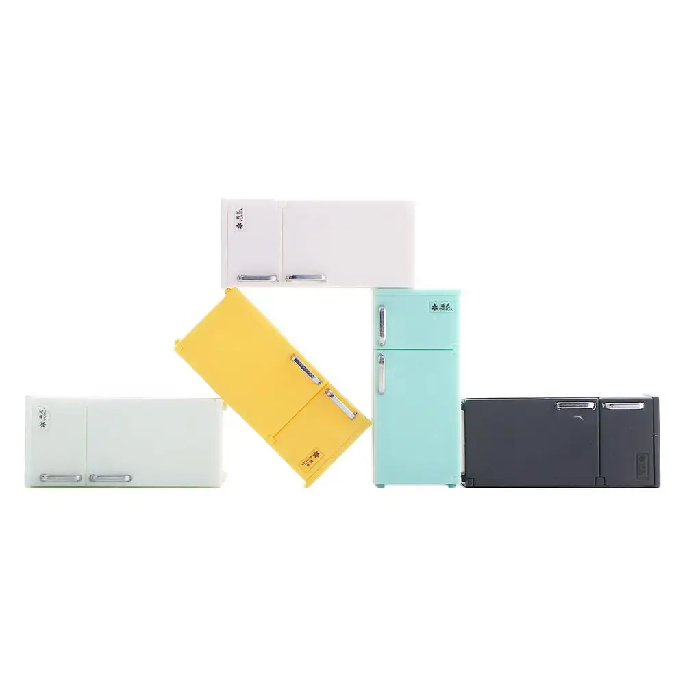 Pretend Spielen Spielzeug Desktop Decor Simulation Kühlschrank Puppenhaus Puppenhaus Zubehör Puppe Haus Dekoration