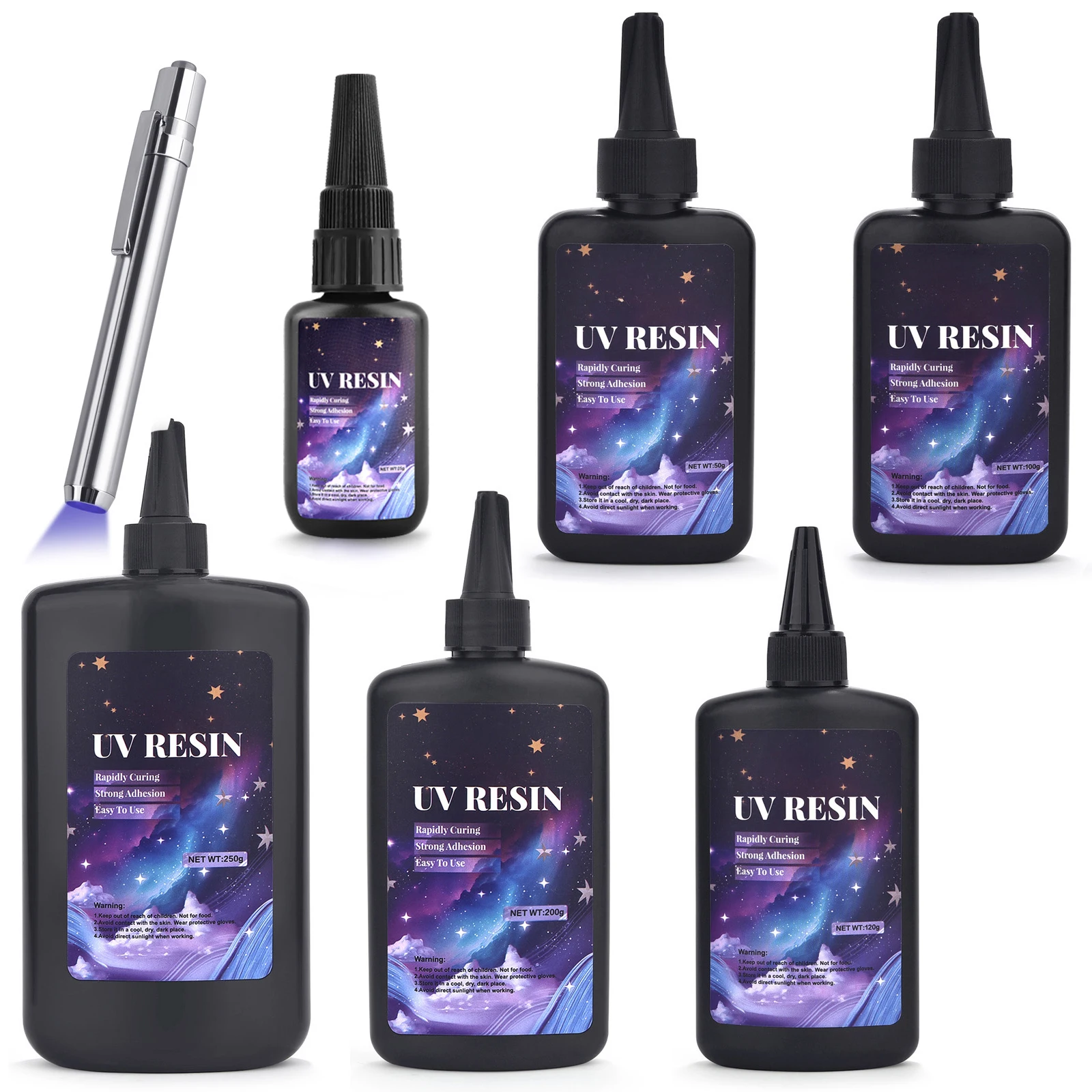 UV Bonding & Welding Glue Super Bonding UV Repair Glue With Black Light, Quick-Drying For Bonding Glass, Metal, Craft Decoration